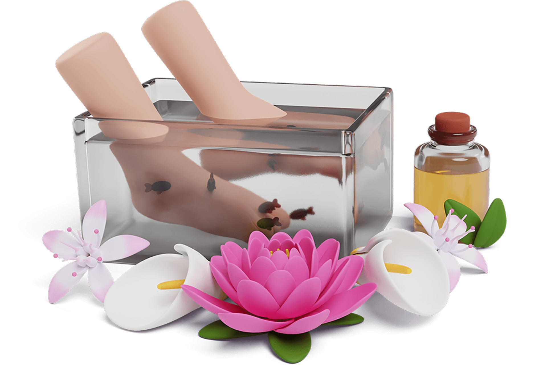 Belleza y Wellness 3D Illustration
